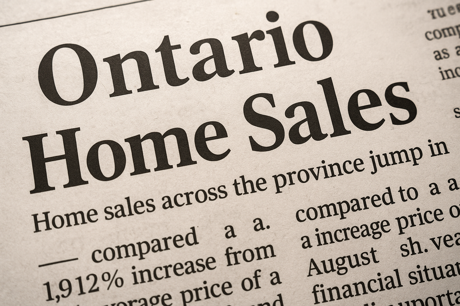 Regional highlights of Ontario real estate