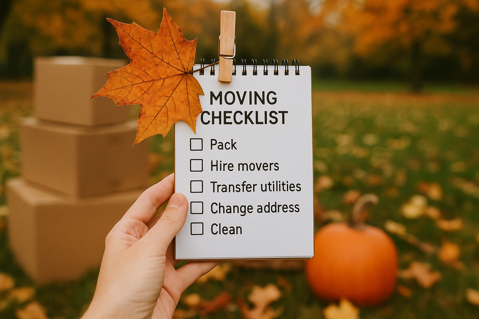 Home maintenance for fall move